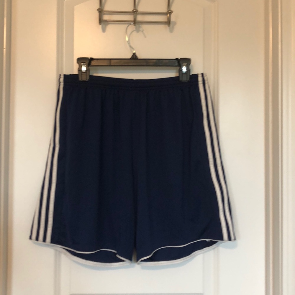 Adidas Navy Stripe Climacool shorts Sz XL